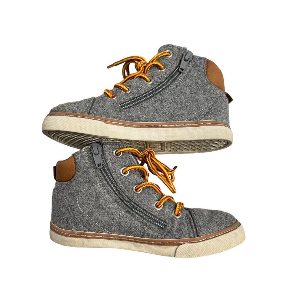 Gap Kids Sz 10 Grey Wool Sneaker Boots - Picture 7 of 10